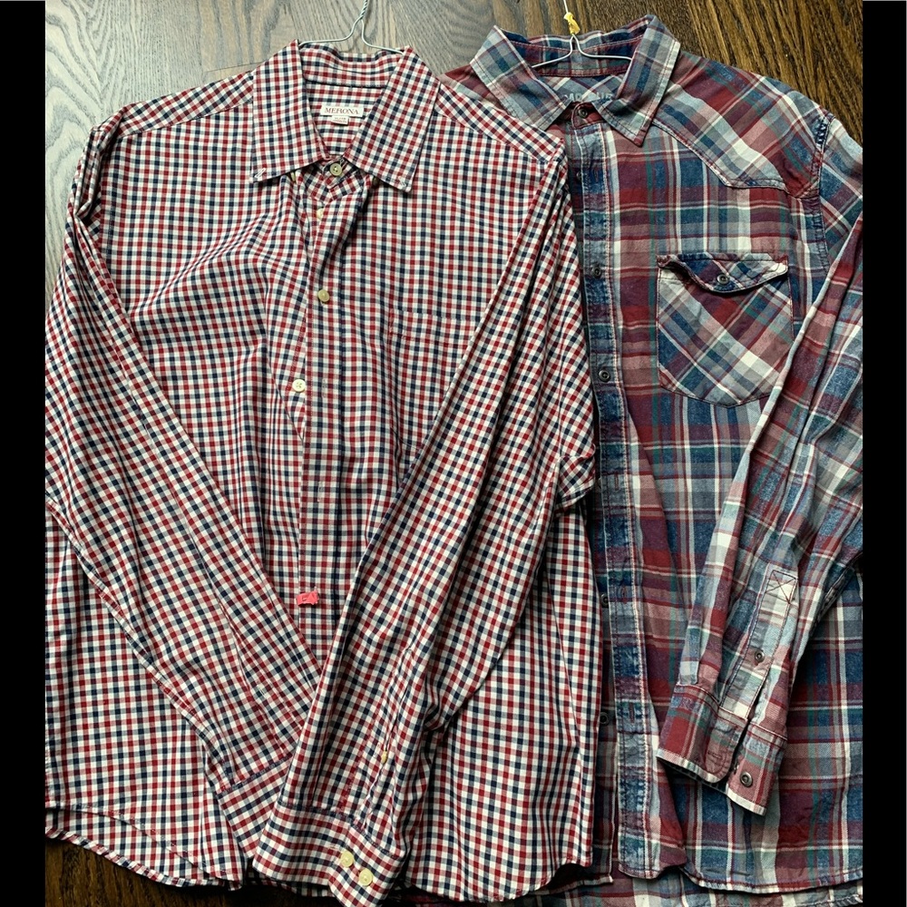 Two mens shirts.  Size XL